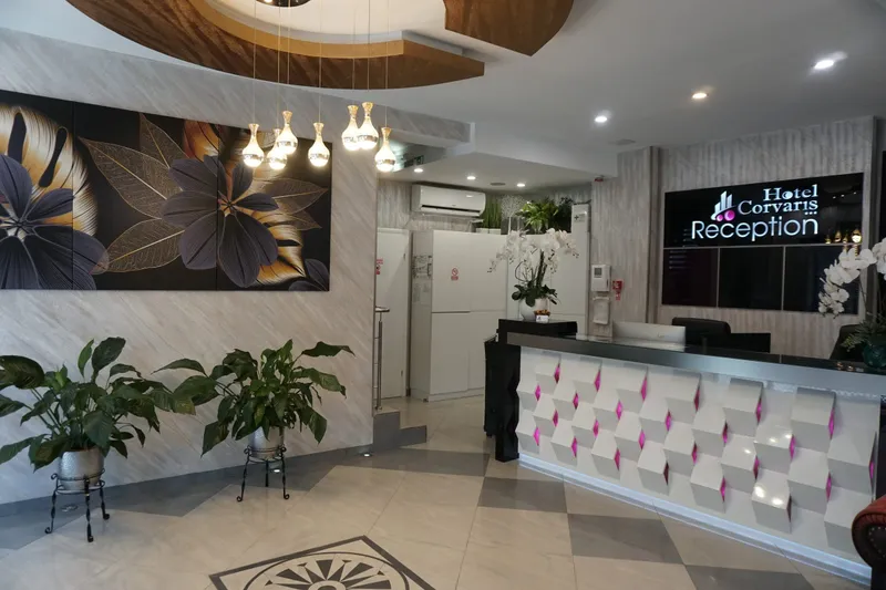 The Hotel Corvaris reception